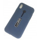 Cover Kickstand Matte With Finger Strap Apple Iphone X (5 .8) Blue